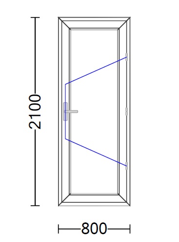 درب دوجداره لولایی upvc ویستابست