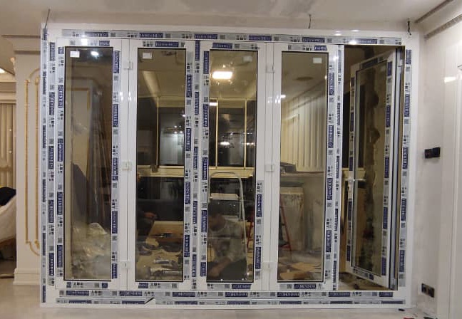 پنجره آلومینیومی ترمال بریک مدل آکاردئونی