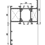 پنجره آلومینیومی روکوب دار