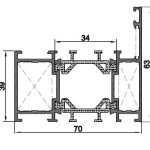پنجره آلومینیومی روکوب دار